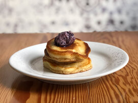 Dried Blueberry Butter blueberry smoothie recipe blueberries and butter blended on top of pancakes