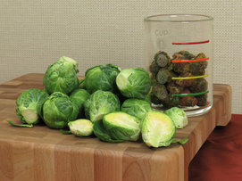 Fresh and dried Brussels sprouts Fresh and dried Brussels sprouts