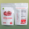 Red Pepper Strips in Resealable Packs phytonutrients resealable snack pack of dehydrated pepper strips