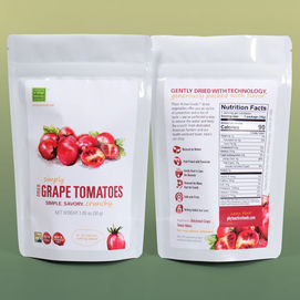 Packaged grape tomato halves